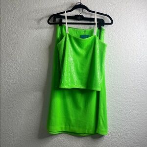 NWT SAINTART Sloane Sequin SET Top and Skirt Sz XS